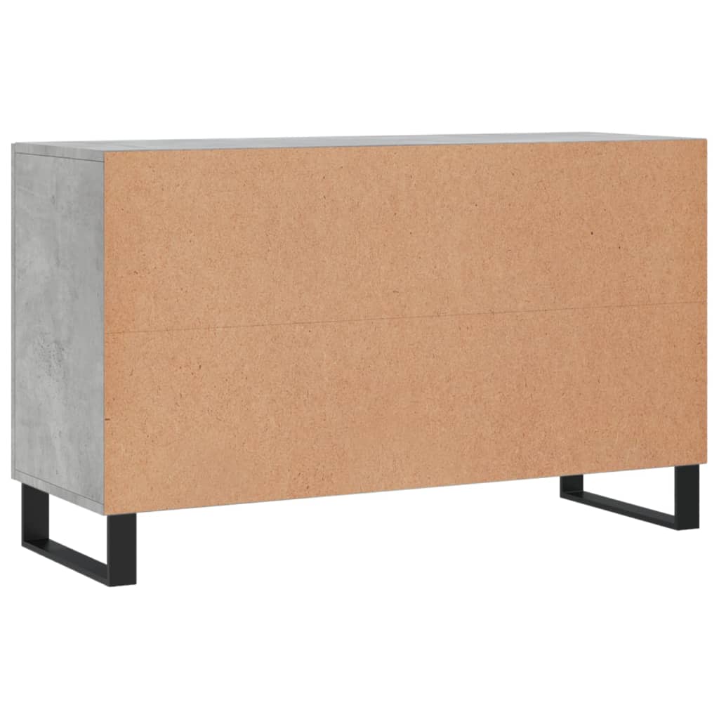 vidaXL Sideboard | Concrete Grey | Engineered wood, Metal | 100cm x 36cm x 60cm