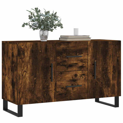 vidaXL Sideboard Smoked Oak 100x36x60 cm Engineered Wood