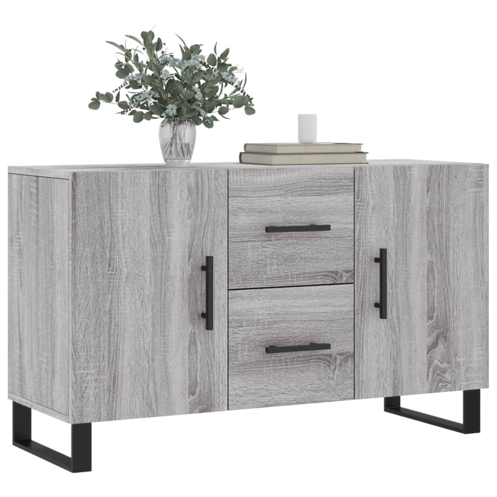vidaXL Sideboard | Grey sonoma | Engineered wood, metal | Medium | Sideboard