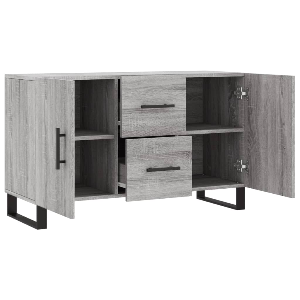 vidaXL Sideboard | Grey sonoma | Engineered wood, metal | Medium | Sideboard