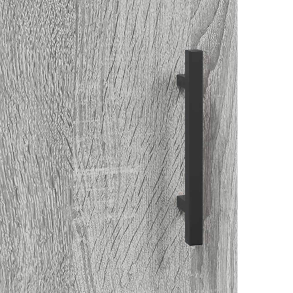 vidaXL Sideboard | Grey sonoma | Engineered wood, metal | Medium | Sideboard