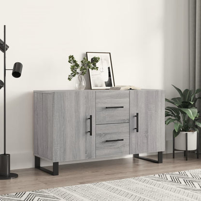 vidaXL Sideboard | Grey sonoma | Engineered wood, metal | Medium | Sideboard