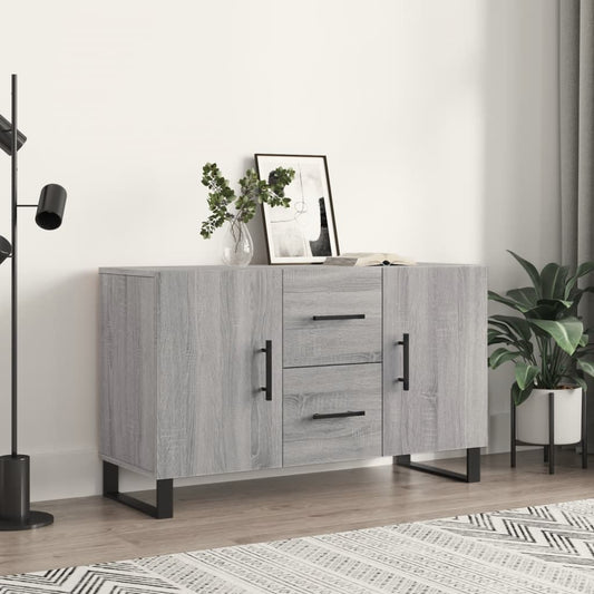 vidaXL Sideboard | Grey sonoma | Engineered wood, metal | Medium | Sideboard