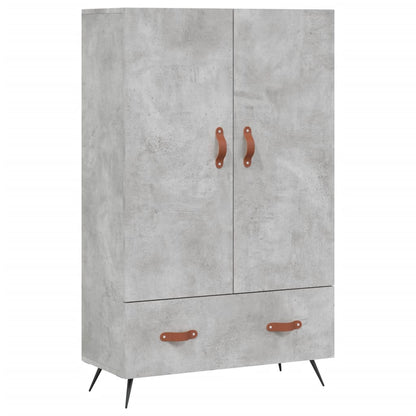 vidaXL Highboard Concrete Grey 69.5x31x115 cm Engineered Wood