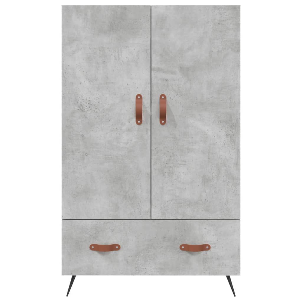vidaXL Highboard Concrete Grey 69.5x31x115 cm Engineered Wood