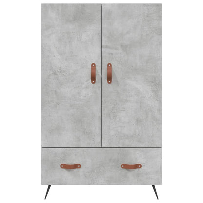 vidaXL Highboard Concrete Grey 69.5x31x115 cm Engineered Wood