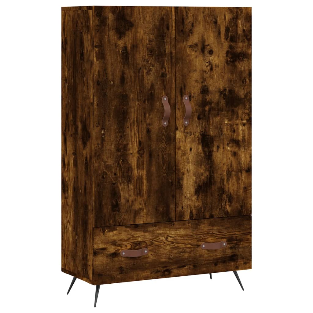 vidaXL Highboard Smoked Oak 69.5x31x115 cm Engineered Wood