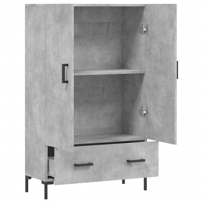 vidaXL Highboard Concrete Grey 69.5x31x115 cm Engineered Wood