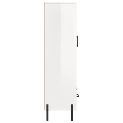 vidaXL Highboard High Gloss White 69.5x31x115 cm Engineered Wood