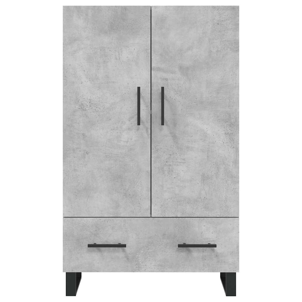 vidaXL Highboard Concrete Grey 69.5x31x115 cm Engineered Wood