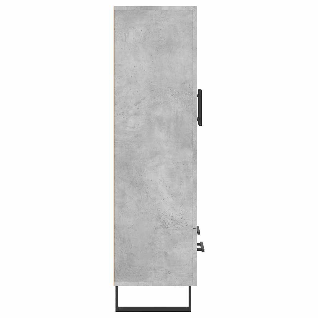 vidaXL Highboard Concrete Grey 69.5x31x115 cm Engineered Wood