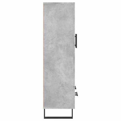 vidaXL Highboard Concrete Grey 69.5x31x115 cm Engineered Wood