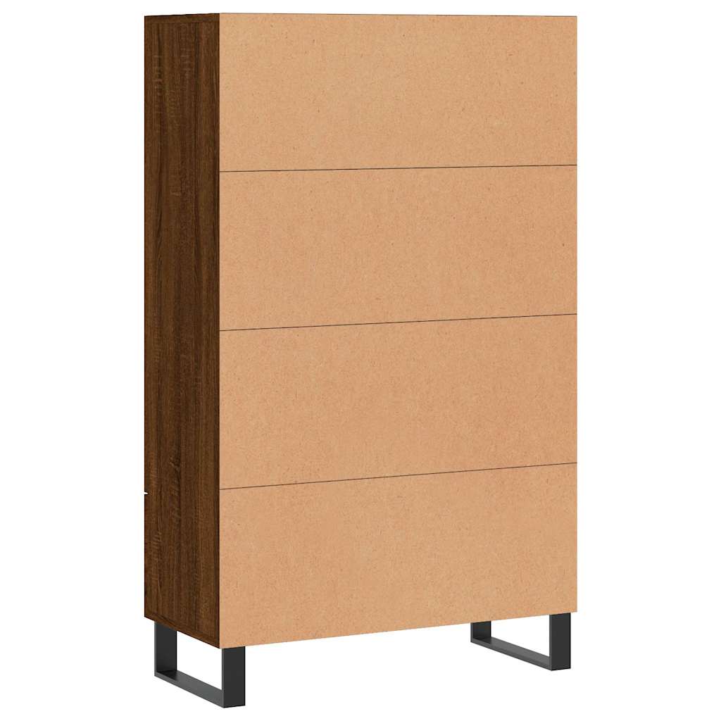 vidaXL Highboard Brown Oak 69.5x31x115 cm Engineered Wood
