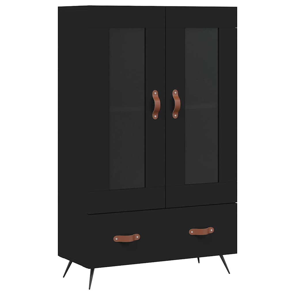 vidaXL Highboard Black 69,5x31x115 cm Engineered Wood