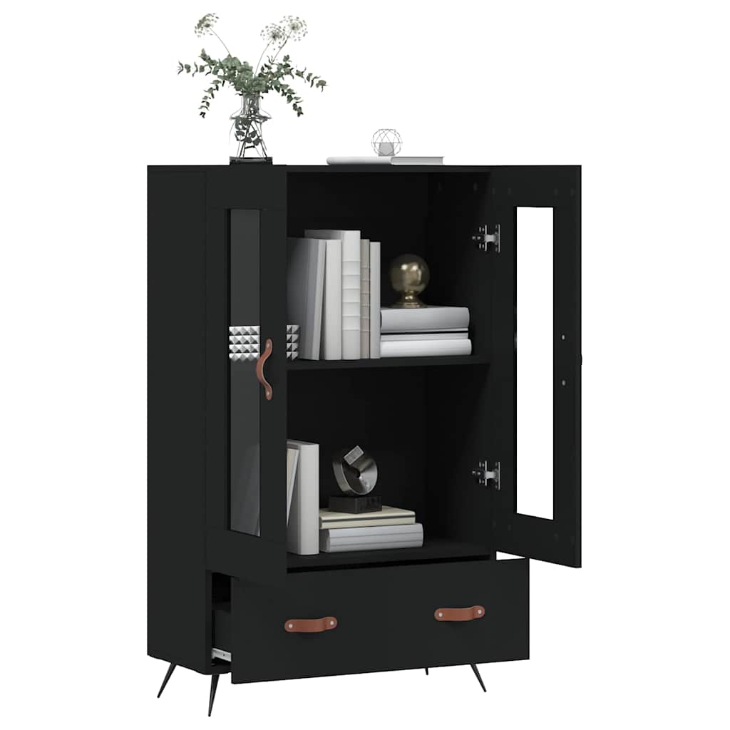 vidaXL Highboard Black 69,5x31x115 cm Engineered Wood