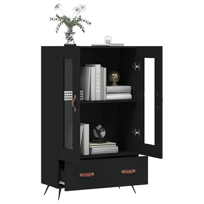 vidaXL Highboard Black 69,5x31x115 cm Engineered Wood