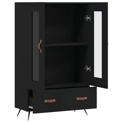 vidaXL Highboard Black 69,5x31x115 cm Engineered Wood