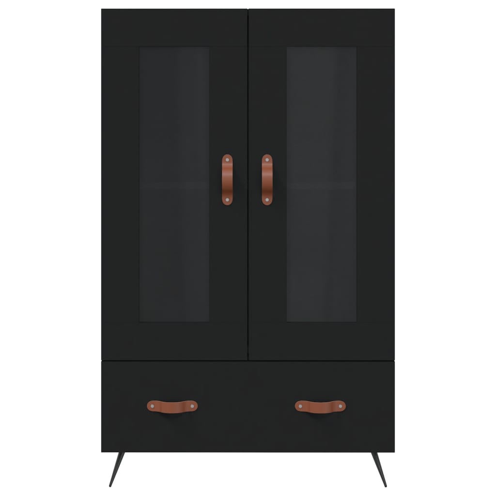 vidaXL Highboard Black 69.5x31x115 cm Engineered Wood