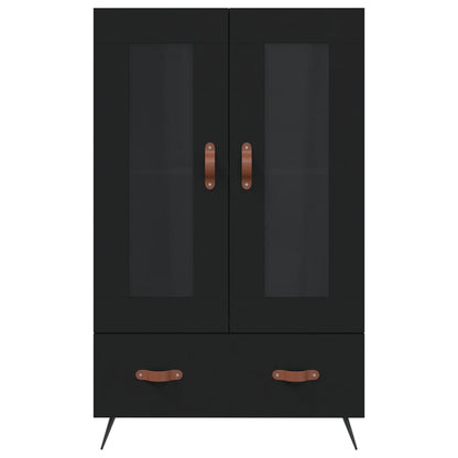 vidaXL Highboard Black 69.5x31x115 cm Engineered Wood