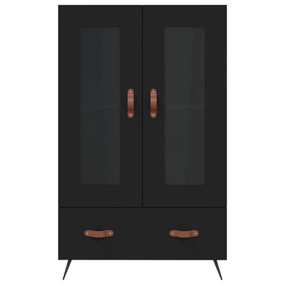 vidaXL Highboard Black 69,5x31x115 cm Engineered Wood