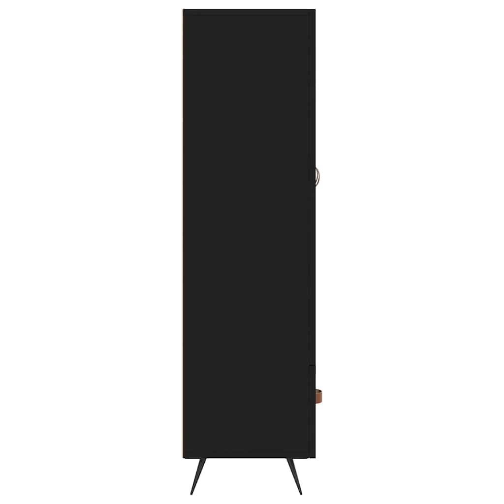 vidaXL Highboard Black 69,5x31x115 cm Engineered Wood