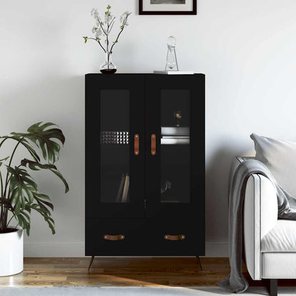 vidaXL Highboard Black 69,5x31x115 cm Engineered Wood