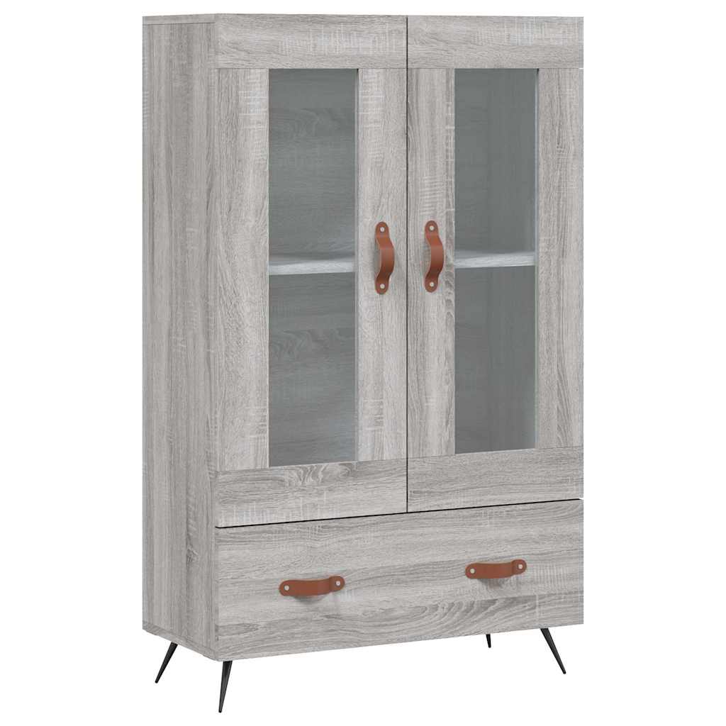 vidaXL Highboard Grey Sonoma 69,5x31x115 cm Engineered Wood