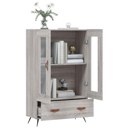 vidaXL Highboard Grey Sonoma 69,5x31x115 cm Engineered Wood