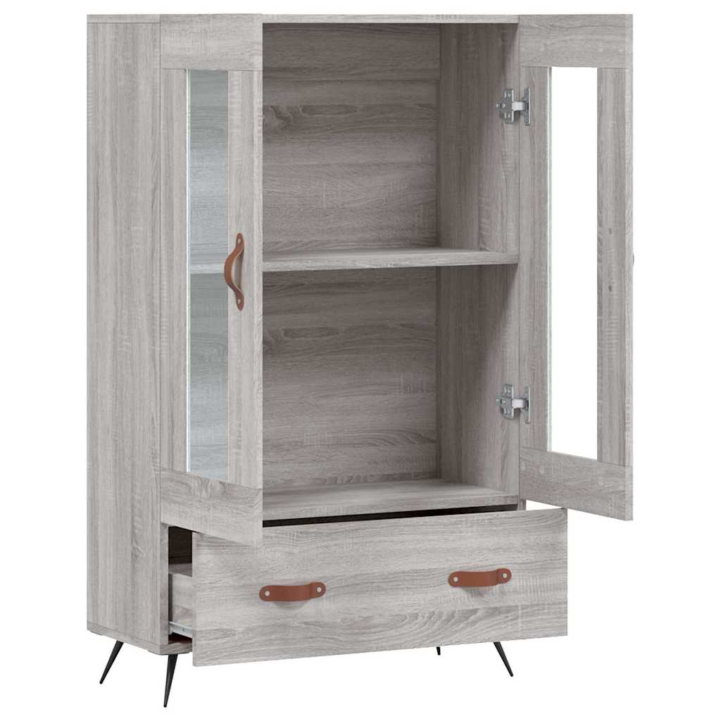 vidaXL Highboard Grey Sonoma 69,5x31x115 cm Engineered Wood