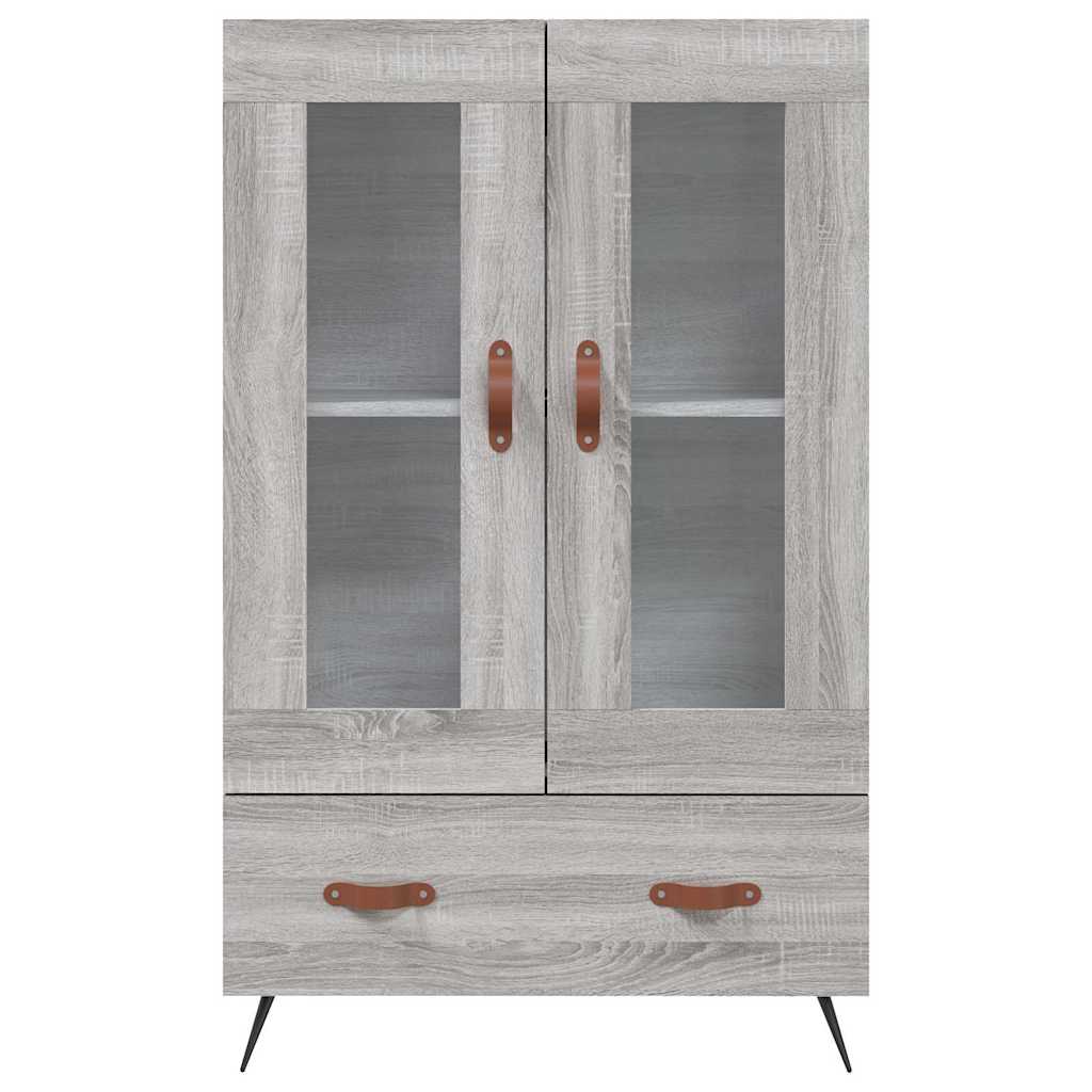 vidaXL Highboard Grey Sonoma 69,5x31x115 cm Engineered Wood