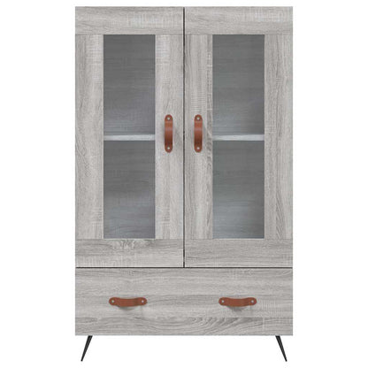 vidaXL Highboard Grey Sonoma 69,5x31x115 cm Engineered Wood