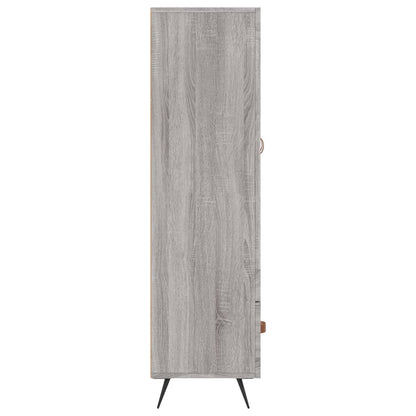 vidaXL Highboard Grey Sonoma 69.5x31x115 cm Engineered Wood