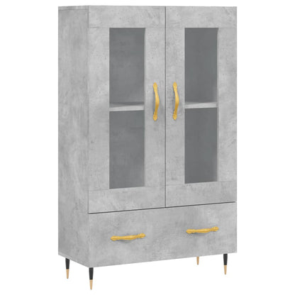 vidaXL Highboard Concrete Grey 69,5x31x115 cm Engineered Wood