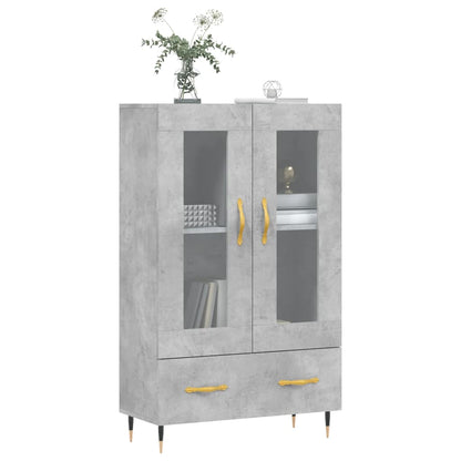 vidaXL Highboard Concrete Grey 69,5x31x115 cm Engineered Wood
