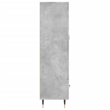 vidaXL Highboard Concrete Grey 69,5x31x115 cm Engineered Wood
