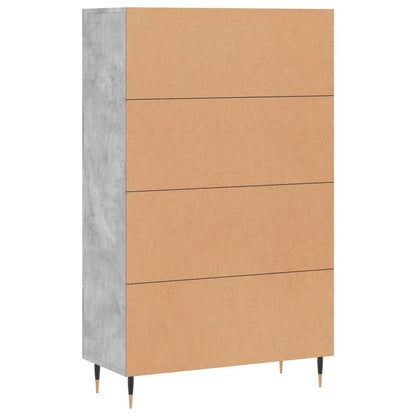 vidaXL Highboard Concrete Grey 69,5x31x115 cm Engineered Wood