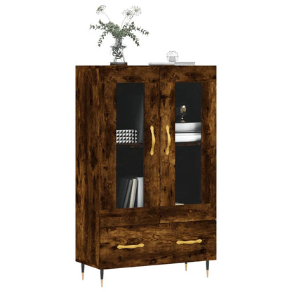 vidaXL Highboard Smoked Oak 69,5x31x115 cm Engineered Wood