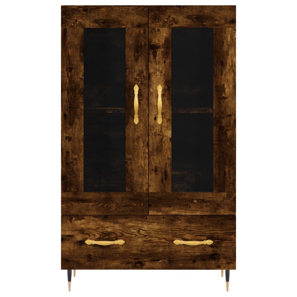 vidaXL Highboard Smoked Oak 69,5x31x115 cm Engineered Wood