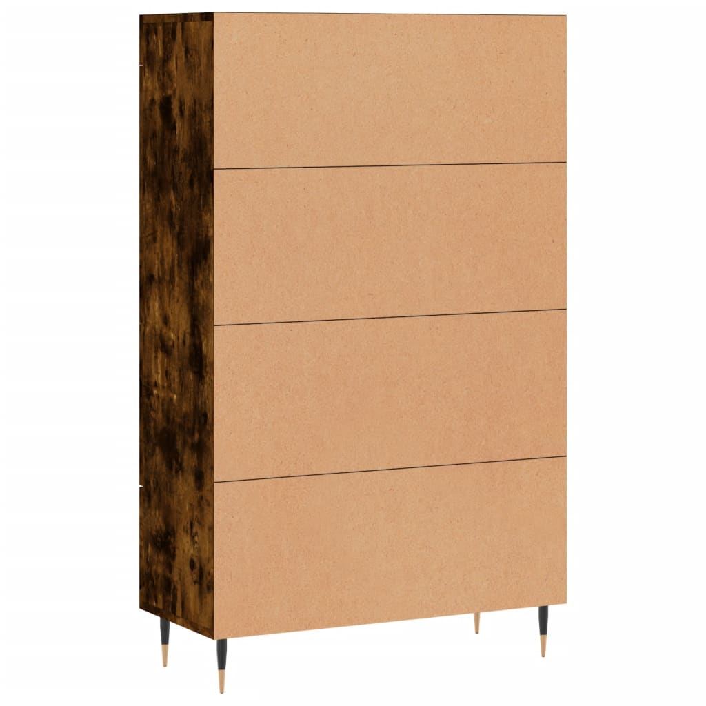 vidaXL Highboard Smoked Oak 69,5x31x115 cm Engineered Wood