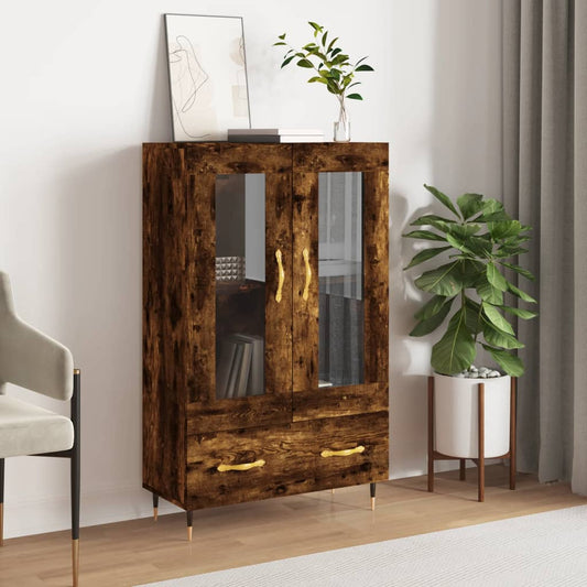 vidaXL Highboard Smoked Oak 69,5x31x115 cm Engineered Wood