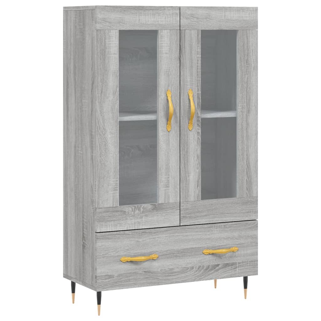 vidaXL Highboard Grey Sonoma 69,5x31x115 cm Engineered Wood