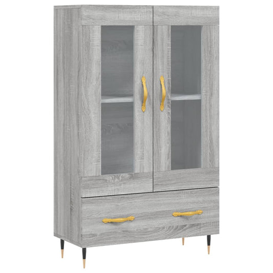vidaXL Highboard Grey Sonoma 69,5x31x115 cm Engineered Wood