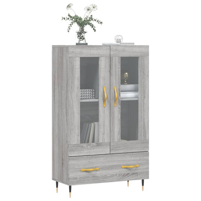 vidaXL Highboard Grey Sonoma 69,5x31x115 cm Engineered Wood