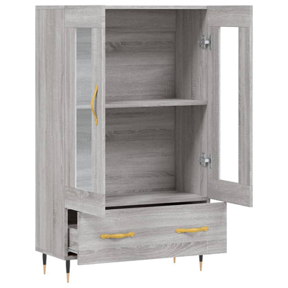 vidaXL Highboard Grey Sonoma 69,5x31x115 cm Engineered Wood