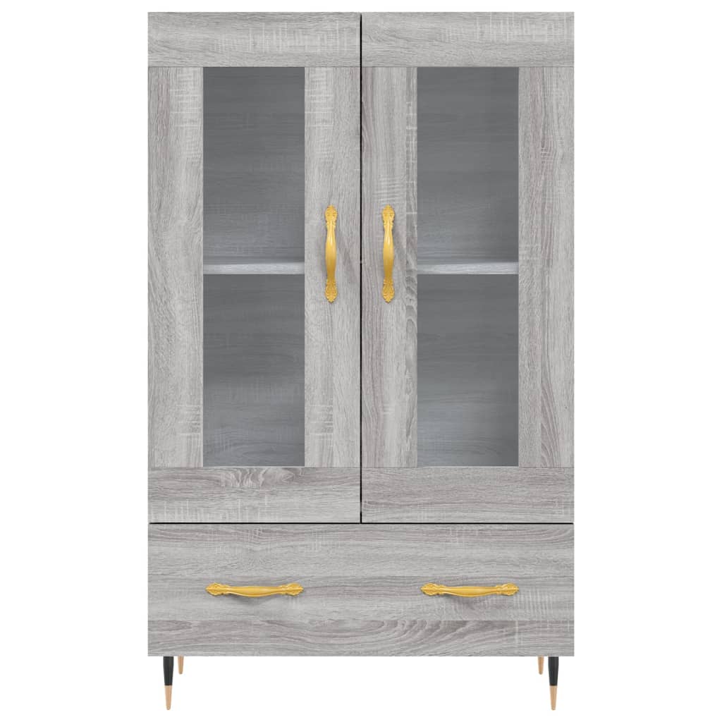 vidaXL Highboard Grey Sonoma 69,5x31x115 cm Engineered Wood