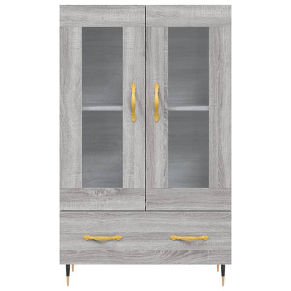 vidaXL Highboard Grey Sonoma 69,5x31x115 cm Engineered Wood