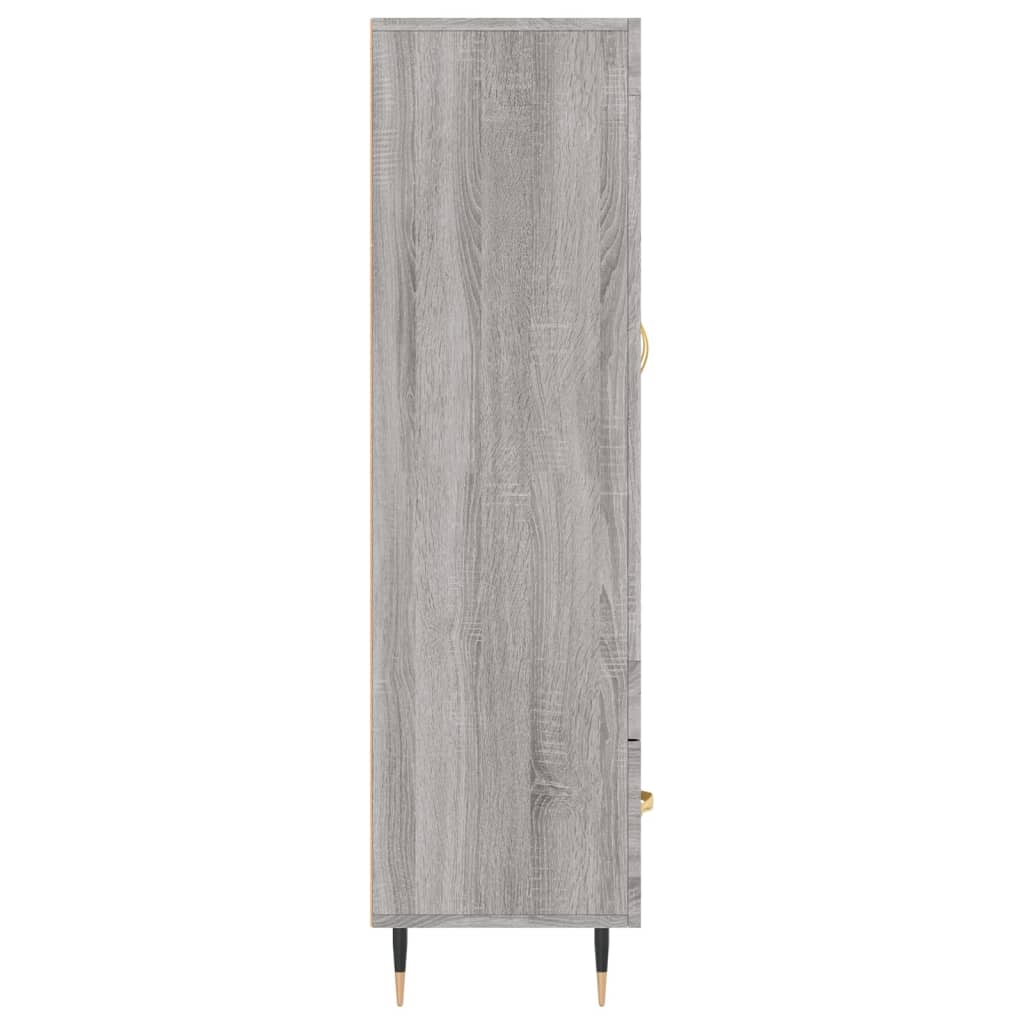 vidaXL Highboard Grey Sonoma 69,5x31x115 cm Engineered Wood