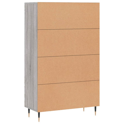 vidaXL Highboard Grey Sonoma 69,5x31x115 cm Engineered Wood