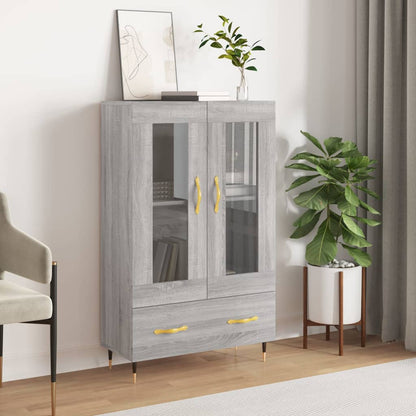 vidaXL Highboard Grey Sonoma 69,5x31x115 cm Engineered Wood