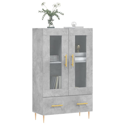 vidaXL Highboard Concrete Grey 69.5x31x115 cm Engineered Wood